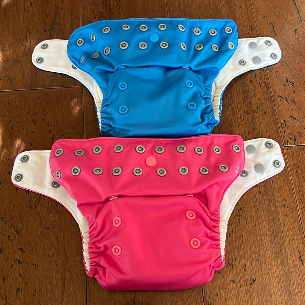 2 Funky Fluff lux clothe diapers
